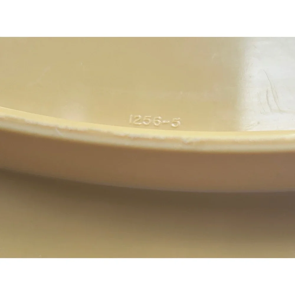 Vintage Tupperware Cake Taker Harvest Gold Round Carrier 1256 1257 1258 USA